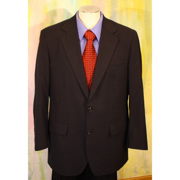 Brooks Brothers Other - 42 Black Brooks Brothers BLAZER & SILK TIE  Summer Wool Mens BROOKSEASE 42 R 42R